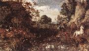 Roelant Savery Garden of Eden oil painting reproduction